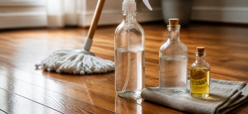 DIY Hardwood Floor Cleaner: Vinegar & Oil Recipe