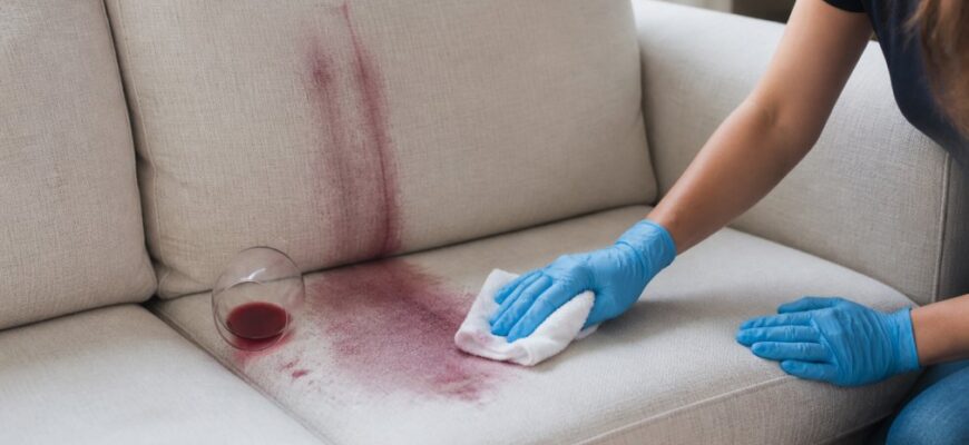Remove Red Wine Stains From Sofa: Step-by-Step